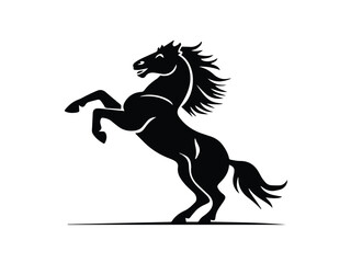 Very Beautiful Horse Slhouette Design