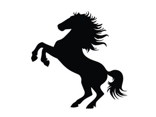 Very Beautiful Horse Slhouette Design