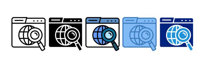 Domain Icon Element For Design