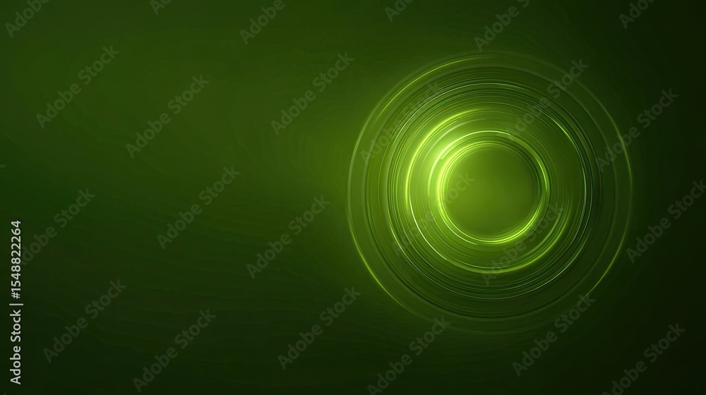 Poster abstract green light circular motion background for design projects