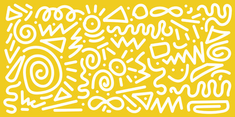 Hand drawn abstract seamless pattern, retro background, simple style - great for textiles, banners, wallpapers, wrapping - vector design in eps 10.