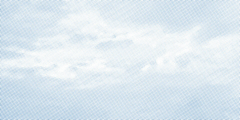 Dots halftone white and blue color pattern gradient grunge texture background. Dots pop art comics sport style vector illustration. vector grunge and dot