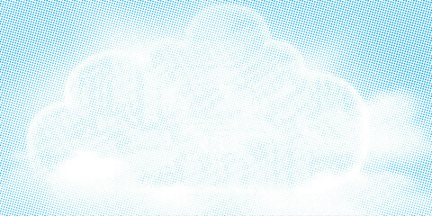 Dots halftone white and blue color pattern gradient grunge texture background. Dots pop art comics sport style vector illustration. vector grunge and dot