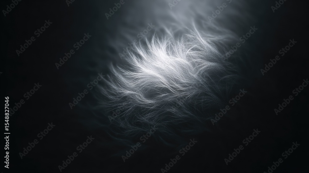Poster soft textured light reflection on dark background in artistic display