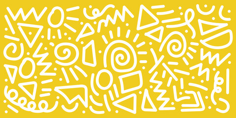 Hand drawn abstract seamless pattern, retro background, simple style - great for textiles, banners, wallpapers, wrapping - vector design in eps 10.