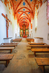 Medieval monastery Cerveny Klastor near Peak Tri Koruny or Trzy Korony in Pieniny National park in Slovakia and Poland © Zedspider