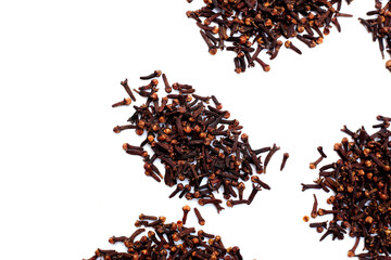 A spice of dried cloves, herbal medicine plant