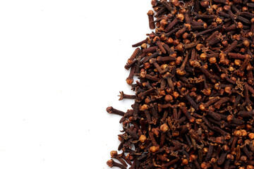 A spice of dried cloves, herbal medicine plant