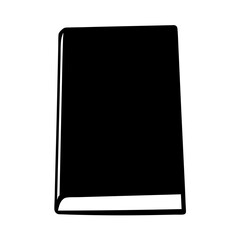 Minimalist Black Book Illustration with a Clean and Modern Aesthetic Appeal