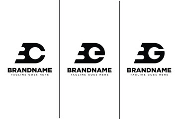 Letters BC BE BG or 3C 3E 3G Monogram Logo Set, for C3 E3 G3 or CB EB GB initials