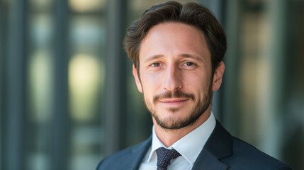 Fototapeta premium businessman, unick Corporate profile picture
