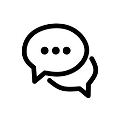 Contact us icon or logo in modern line style. High quality black outline pictogram for web site design and mobile apps simple icon. Vector 