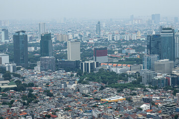 Landscape of skyscrapers located around the Kuningan and SCDB areas 