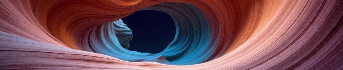 Swirling, sculpted rock formation exhibiting a rhythmic wave pattern , sculpture, ripple, element