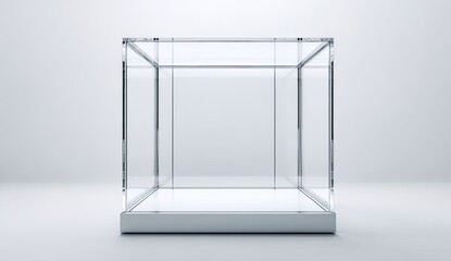 Empty glass display case (1)