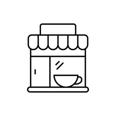 Museum Cafe Icon vector stock illustration