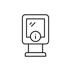 Information Kiosk Icon vector stock illustration