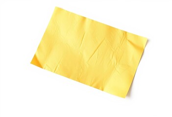 Luxury gold paper sheet isolated on white, ample copy space, backdrop, paper