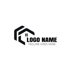 professional simple real estate creative home luxury house icon logo