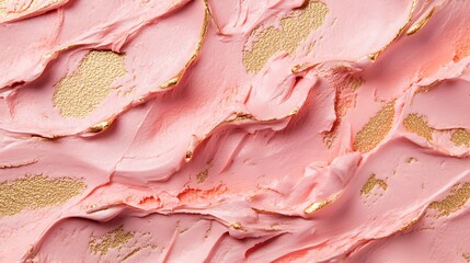 Textured pink and gold abstract