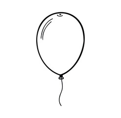 Balloon with String Doodle