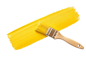 yellow paint roller