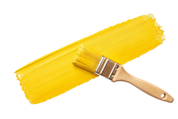 yellow paint roller