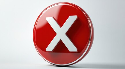 Red Circle Reject Symbol