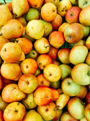 lots of apples fruit for cooking as background