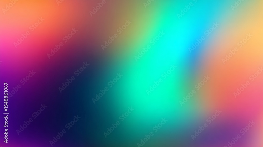 Poster vibrant multicolor abstract gradient with soft blurred edges