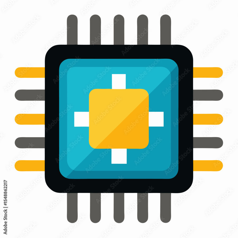 Poster microchip: tech brain