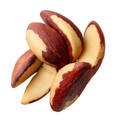 Brazil nuts close up shot delicious healthy food snack