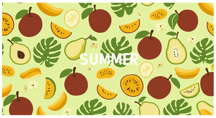 vector illustration of summer season this year