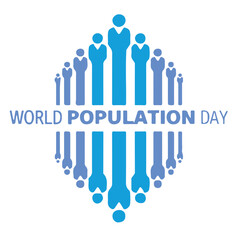 Abstract world population day design