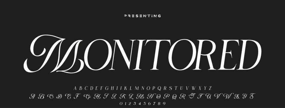 Elegant alphabet letters font logo. Typography luxury classic lettering serif fonts decorative wedding vintage retro logos, design for fashion, beauty shop and brand. vector illustration - Powered by Adobe