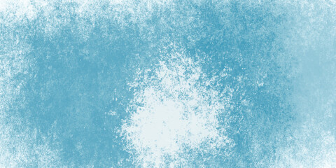 Faded grunge brush background in artistic blue wash

