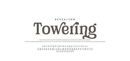 Elegant alphabet letters font logo. Typography luxury classic lettering serif fonts decorative wedding vintage retro logos, design for fashion, beauty shop and brand. vector illustration