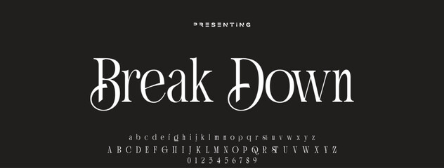 Elegant alphabet letters font logo. Typography luxury classic lettering serif fonts decorative wedding vintage retro logos, design for fashion, beauty shop and brand. vector illustration