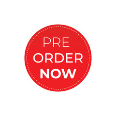 vector pre order now stickers design

