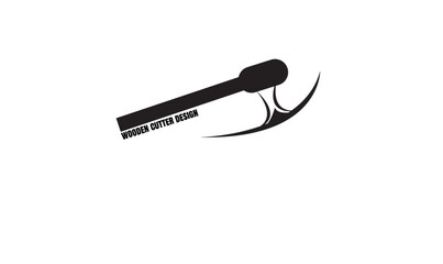 Wooden Cutter logo, Wooden cutter monogram