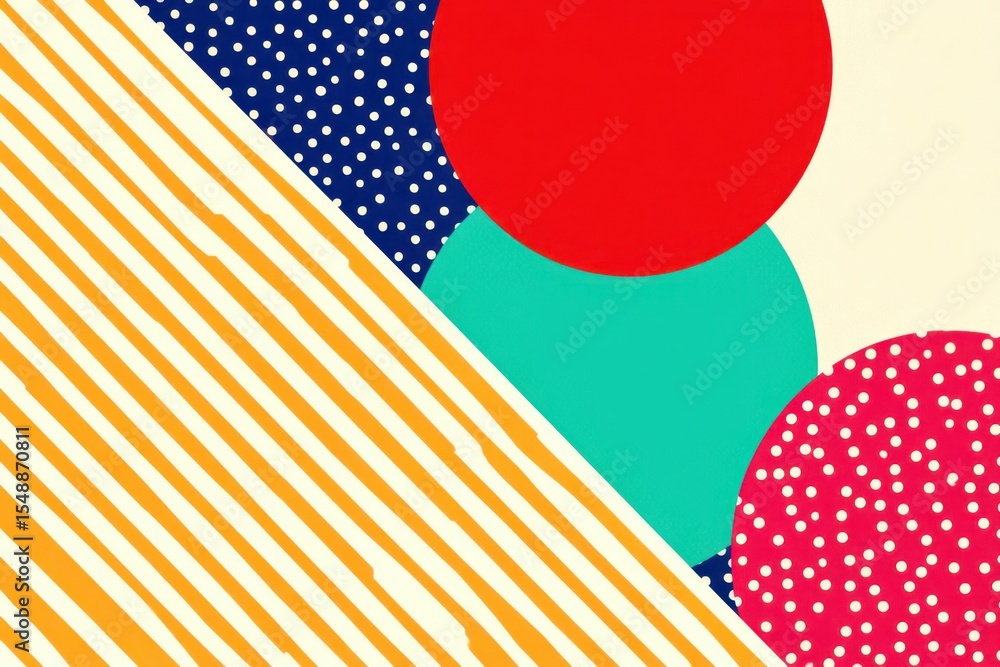 Poster a colorful abstract background with a red, blue, and green circle in the middle