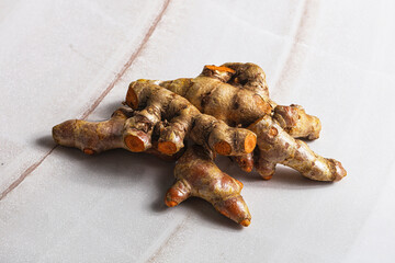 Fresh young Tumeric root heap