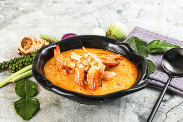 Tom Yum soup with prawn