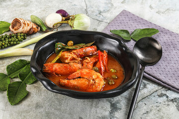 Thai Panang curry witn prawn