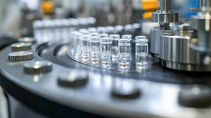 Automated Production Line for Glass Vials in a Pharmaceutical Factory