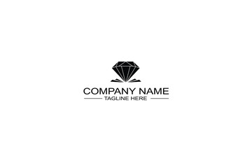 Luxury Diamond Logo Template for Branding Kit ( Vector File )
