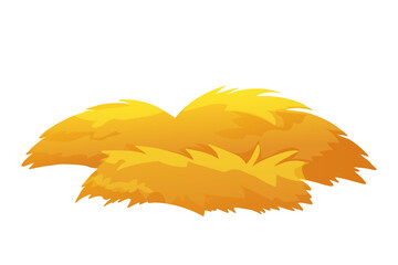 Haystack and straw bale illustrations. dry grass piles, farm field bundles, and autumn fodder collection. Vector rural icon set isolated on white background. © Alyona