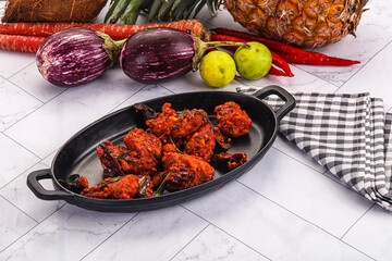 Indian cuisine spicy Chicken 65