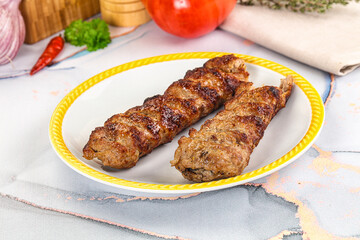 Beef kebab minced meat shashlik