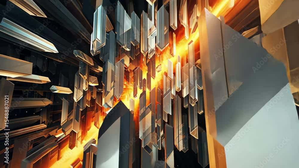 Poster an intricate pattern of shimmering crystal formations radiates warmth and light, creating a mesmeriz